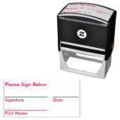 Einfache Briefmarke für die zeitgesteuerte Untersc Permastempel (Beispiel)