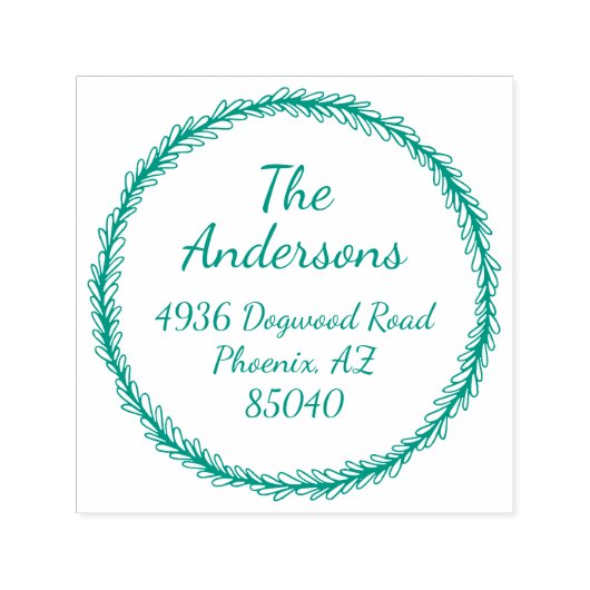 Einfache Briefmarke für kundenspezifische Rücksend Permastempel (Design)