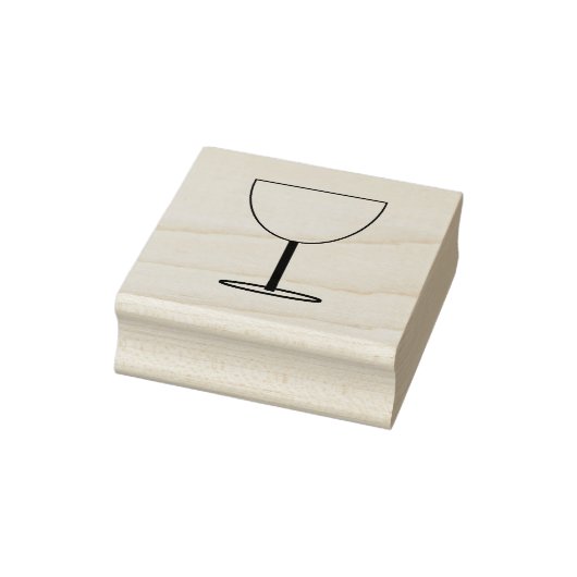 Einfache Briefmarke Weinglas Gummistempel (Stempel)
