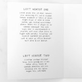 Einfache Broschüre für Schwarz-weiße Fotografen (Innen Erste Seite)