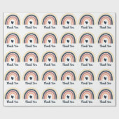 EINFACHE BROWN SHADE RAINBOW BOHO DESIGN DANKE GESCHENKPAPIER (Flach)