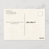 Einfache Brunch und Bubbly Champagne Brautparty Postkarte (Rückseite)