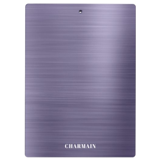 Einfache Brush Metal Mitternacht Klemmbrett (Rückseite)