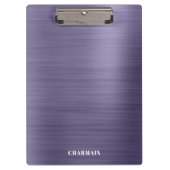 Einfache Brush Metal Mitternacht Klemmbrett (Vorderseite)