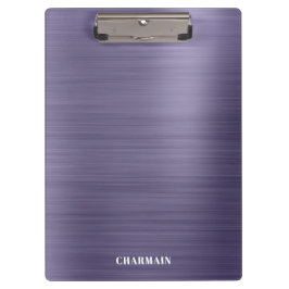 Einfache Brush Metal Mitternacht Klemmbrett