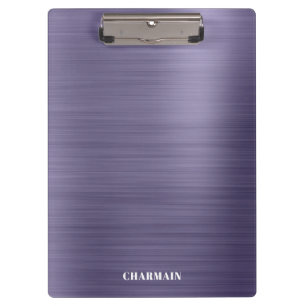 Einfache Brush Metal Mitternacht Klemmbrett