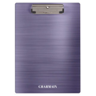 Einfache Brush Metal Mitternacht Klemmbrett