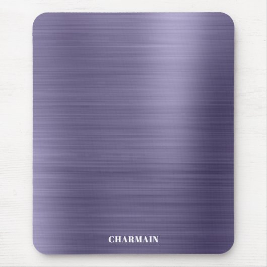 Einfache Brush Metal Mitternacht Mousepad (Vorne)