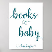 Einfache Bücher für Baby | Aquamarines Aqua Book D Poster (Vorne)