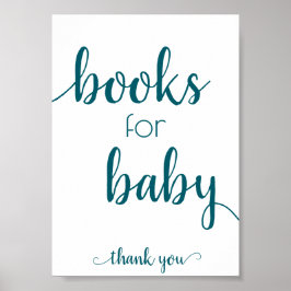 Einfache Bücher für Baby | Aquamarines Aqua Book D Poster