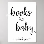 Einfache Bücher für Baby | Black Script Book Dropo Poster (Vorne)