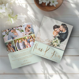 Einfache Budget Green Wedding Vielen Dank