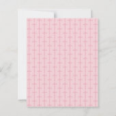 Einfache Budgetbestätigung Pink Cross Mädchen (Rückseite)