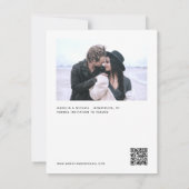 Einfache BudgetHochzeit Sichern Sie die Datumskart Save The Date (Rückseite)