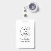 Einfache Bulk-Budget-Mitarbeiter - Name-ID-Abzeich Ausweis (Vorderseite mit Ausziehbar)