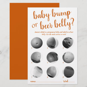 Einfache Bump- oder Bierbauch   Fall Orange Game C
