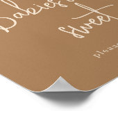 Einfache Bunny Babys sind süß Poster (Ecke)