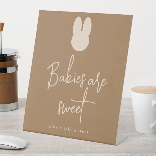 Einfache Bunny Babys sind süß Sockelschild (In Situ)