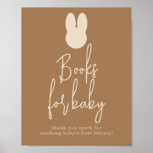 Einfache Bunny Books für das Baby Poster