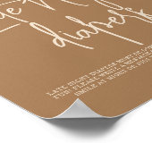 Einfache Bunny Late Night-Windeln Poster (Ecke)