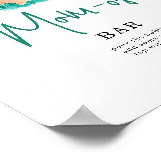 Einfache Bunny mOM-osa Bar Poster (Ecke)