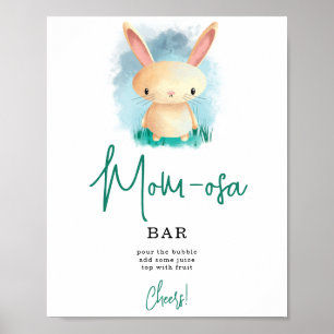 Einfache Bunny mOM-osa Bar Poster