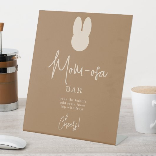 Einfache Bunny mOM-osa Bar Sockelschild (In Situ)