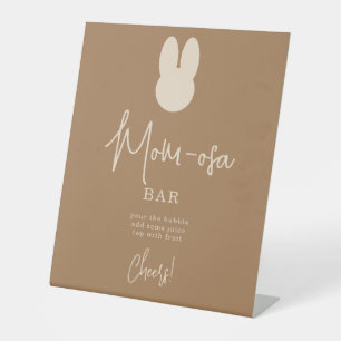 Einfache Bunny mOM-osa Bar Sockelschild
