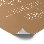 Einfache Bunny Schnuller Jagd Kinderdusche Poster (Ecke)