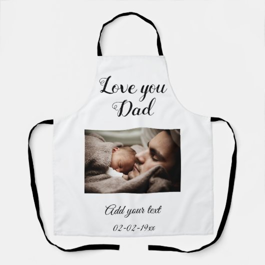 einfache bunt minimale Foto Väter Tageskarte dr Schürze (Vorderseite)