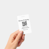 Einfache Business Company zusammengestellt Code QR Ausweis (Handheld)