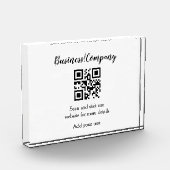 Einfache Business Company zusammengestellt Code QR Fotoblock (Links)