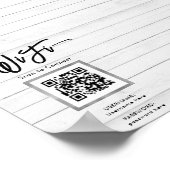 Einfache Business Guest Wifi Poster (Ecke)