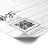 Einfache Business Guest Wifi Poster (Ecke)