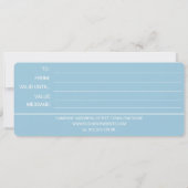 EINFACHE BUSINESS LOGO COMPANY GIFT CERTIFICATE (Rückseite)