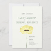 Einfache Butternut Mohn Probe Abendessen Einladung (Vorderseite)