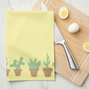Einfache Cactus Themed Wohngestaltung für Pflanze  Geschirrtuch