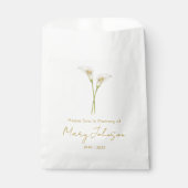 Einfache Calla-Lilien-Samenpackung Beerdigung Geschenktütchen (Vorderseite)