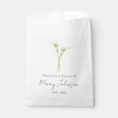 Einfache Calla-Lilien-Samenpackung Beerdigung  Geschenktütchen (Vorderseite)