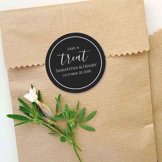 Einfache Calligrafie Script-Leckerei einsetzen Runder Aufkleber