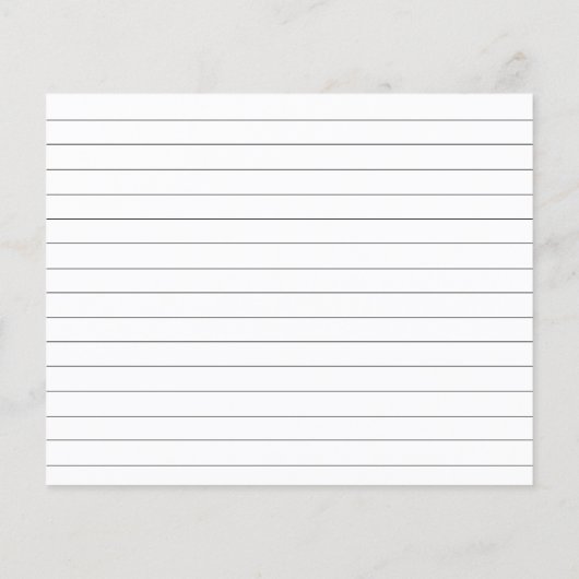 Einfache Calligrafy Brautparty Rezept Card (Rückseite)