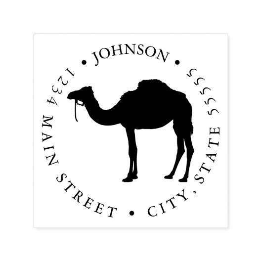 Einfache Camel-Silhouette Permastempel (Design)