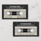 Einfache Cassette Tape DJ Business Card Visitenkarte (Vorne/Hinten)