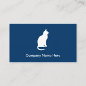 Einfache Cat Business Cards Visitenkarte (Vorderseite)