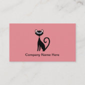Einfache Cat Business Cards Visitenkarte (Vorderseite)