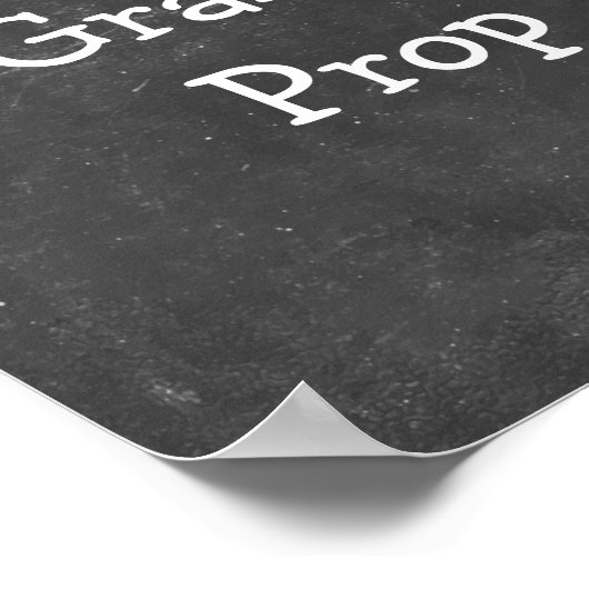 Einfache Chalkboard Fotobooth-Zeichnung Poster (Ecke)