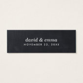 Einfache Chalkboard Script-Gastgeschenk Hochzeit-T (Rückseite)