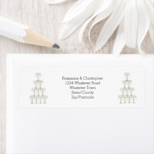 Einfache Champagnergläser Hochzeit (Insitu)