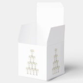 Einfache Champagnergläser Hochzeit Geschenkschachtel (Geöffnet)