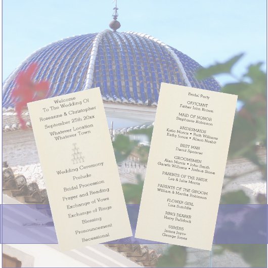 Einfache Champagnergläser Hochzeit Programm